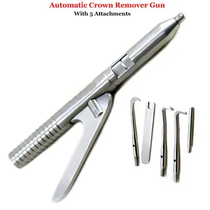 Removedor de corona Dental, pistola automática, 4 puntos acoplables, 1 llave, herramientas quirúrgicas