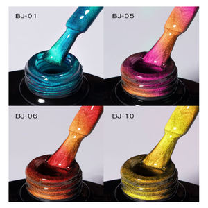 Super populaire 12 couleurs Collection Yeux de chat colorés Base en caoutchouc Cat Eye Gel Polish Set Box OEM Nail Polish Supplies - Product Image 3