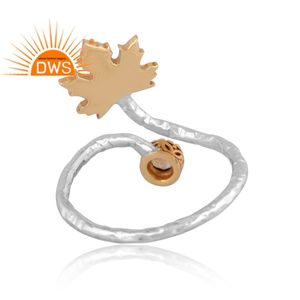 แหวนพลอยซิทรีนธรรมชาติปรับขนาดได้แหวนเงินแท้ปรับได้ - Product Image 5