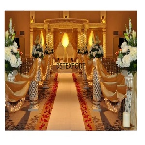 Décor de mandap de mariage moderne et professionnel portable Khushi pour cérémonie indienne, en fibre de verre, taille personnalisée, Washington, Royaume-Uni - Product Image 1