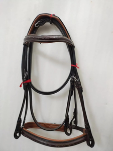 Genuine Leather <b>Horse</b> Head Collar Customized Equestrian Embossed Logo Front High Waist Handmade Unisex - Product Image 4