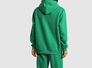 Ensemble de survêtement personnalisé 100 % coton pour homme, grande taille, écologique, durable, respirant, avec épaules tombantes et broderie 3D, poids lourd - Product Image 6