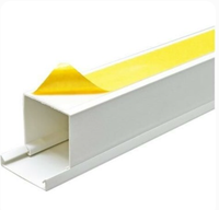 Goulotte de câblage en PVC massif à fentes OnElecs |   Goulotte ignifuge pour câbles de panneaux électriques (Canal de panneau de commande blanc)