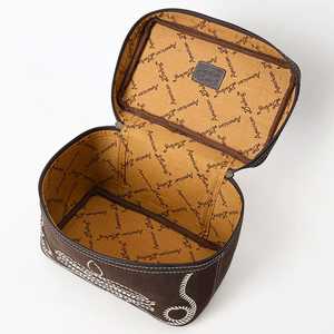 กล่องเก็บของหนังกลับแบบตะวันตกกล่องหนังวัวแท้กล่องนิรภัยหนังวัวแท้กล่องจัดระเบียบหนังและหนังวัวสำหรับเดินทาง - Product Image 4