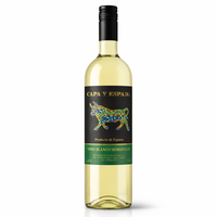 Capa y Espada - Vin blanc semi-sec Airen Macabeo 11% ABV Vin blanc espagnol 750ml
