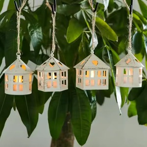 H.M.A Artesanía Linterna de bronce y oro de doble tono con paneles de vidrio para configuración de celebración vintage - Product Image 4