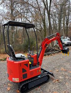 LIVRAISON GRATUITE EPA CE Approuvé ZJ-12 Tout neuf Mini-excavatrice sur chenilles de 1 tonne Moteur à essence Briggs de 15 ch 0,3 h Moteur à essence Open ROPS Pouce hydraulique - Product Image 3