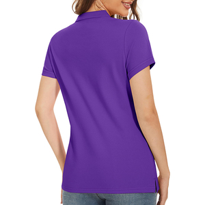Camisetas Polo de secado rápido para mujer, marca personalizada de fábrica OEM disponible, camisetas polo de Cuello clásico para mujer, camisetas transpirables - Product Image 4