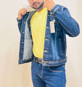 Chaqueta Cortavientos de Invierno para Hombre, Estilo Nuevo 2022, Corte Ajustado, Reversible, Cuello Alto, Logotipo Frontal, Informal, de Algodón y Mezclilla - Product Image 3