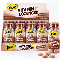 KisKis Plum Flavor After Meal Hotel Restaurant Sugar Free Vitamin C Lozenges Refreshing Fresh Breath Hard Candy
