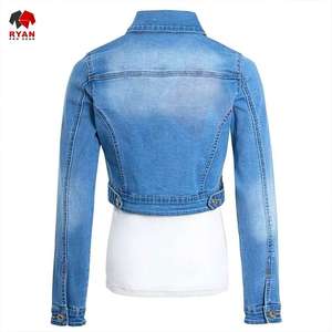 Chaqueta vaquera de moda Ryan Pro Gear para mujer, ropa informal de estilo con botones, transpirable con logotipo personalizado - Product Image 3