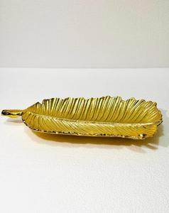 Plateau de service en forme de feuille, artisanat indien, design moderne, haute qualité, pour la décoration de la maison, ustensiles de cuisine - Product Image 1