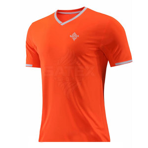 Maillot de football à col en V 100 % polyester respirant et à séchage rapide, haute qualité, personnalisable pour l'entraînement en équipe, collection 2025, à prix réduit - Product Image 1