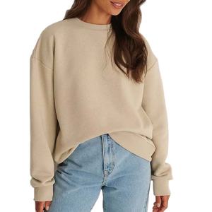 Sudadera lisa de color sólido para mujer, diseño personalizado con tu propio logo, sudaderas para mujer para uso casual. - Product Image 1