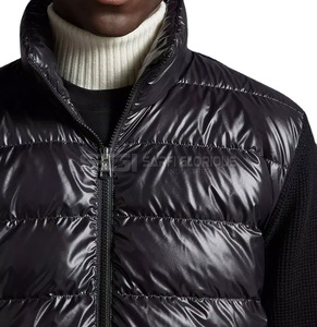 Chaqueta acolchada impermeable para hombre hecha a medida al por mayor, el último diseño más vendido con cierre de cremallera, poliéster transpirable liso para invierno - Product Image 5
