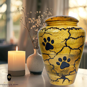 Handcrafted Wooden Cremation <b>Urns</b> Customized cat paw engraving Cremation <b>Urns</b> <b>Large</b> (220 cu in) & Keepsake (3 cu in) - Product Image 6