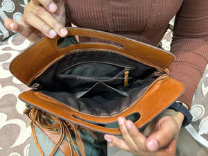 Newest Western Hand Tooled Saddle Blanket Handbag Genuine Leather Crossbody <b>Bags</b> Custom High Quality Luxury Women Side <b>Bag</b> - Product Image 6