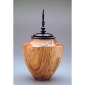 Set Of 2 Different Sizes and Shape Royal Look Wooden Handmade Human Cremation Burial Adults <b>Ashes</b> Funeral Supplies From India - Product Image 6