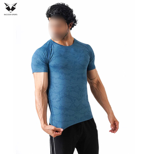 Camiseta Deportiva para Hombre, de Alta Calidad, Transpirable, Color Azul 2026, Manga Corta, Precio al por Mayor, Producto Personalizado, Nueva Llegada, para Gimnasio y Fitness - Product Image 3