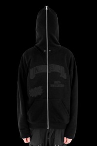 Custom Rhinestone Designs Mens 100% Cotton 450 GSM Full Zip Hoodie Sudadera con capucha de alta calidad para hombre - Product Image 5