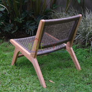 Gran oferta, silla individual de ratán de madera de teca maciza ecológica, duradera para uso en exteriores en sala de estar y comedor - Product Image 5