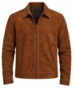 Men's PU Eco-friendly Moto Jacket with Sherpa Lining Turtleneck Collar Front Logo Windproof Winter Biker <b>Coat</b> Regular Fit - Product Image 5