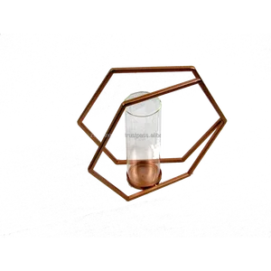 Porte-bougie rustique avec poignée en corde, décoration de ferme confortable, lanterne carrée créative, centre de table pour fête, fabriqué par Zahid Export - Product Image 2