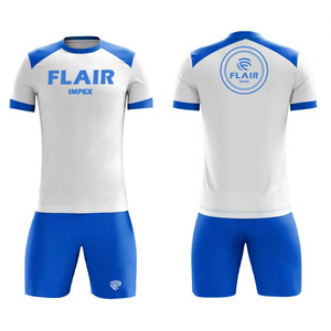 Conjuntos de uniformes de camiseta de fútbol cómodos y transpirables de diseño personalizado de la mejor calidad para jugadores jóvenes, servicio OEM de corte automatizado - Product Image 3