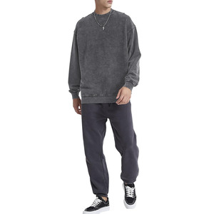 Vente en gros 500gsm sweats à capuche unisexe pour homme 100% coton mélangé pull à capuche haute qualité basiques surdimensionné sweat à capuche thermique hommes - Product Image 6