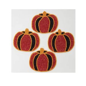 Napperon perlé fait à la main de conception de fleur simple accessoires de couleur rose et blanc cadeaux tapis de perles de taille personnalisée - Product Image 3