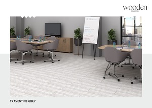 Azulejos duraderos con patrón de madera de 200x1200mm en dimensiones de tablones para instalaciones de pisos interiores con atractivo moderno - Product Image 2