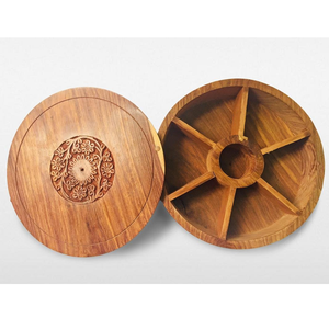 Wholesales Supply Wooden Spice Boxes for Kitchen Available Handmade Wooden Masala Box at Affordable <b>Price</b> - Product Image 4