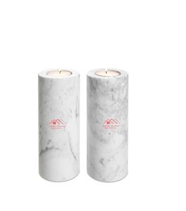 ตัวยึดหลอดไฟหินอ่อนสีขาวอุปกรณ์ตกแต่งโต๊ะในบ้านดีไซน์น่าดึงดูด - Product Image 2