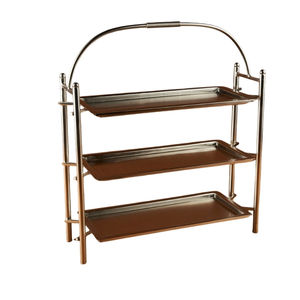 Présentoir exquis de décoration de gâteau de pâtisserie à trois couches pour le banquet de mariage de restaurant d'hôtel - Product Image 4