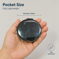 Miroir de poche en acier inoxydable avec logo personnalisé, miroir cosmétique double face de luxe, miroir pliable de voyage