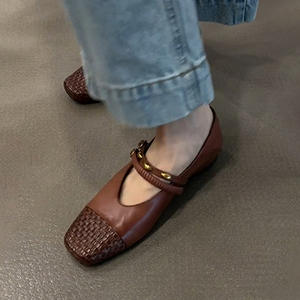 Zapatos planos de lona de color liso para mujer, zapatillas informales para mujer, mocasines sin cordones, calzado cómodo y transpirable para verano - Product Image 2