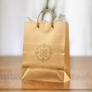 Sacs d'achat en papier kraft de haute qualité, biodégradables, recyclables, compatibles micro-ondes, personnalisables, écologiques, pour la décoration alimentaire - Product Image 2