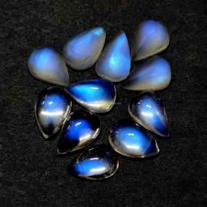 ผู้ผลิตในอินเดียพลอยหลวมธรรมชาติเรียบมูนสโตนรุ้ง Cabochon ขายส่งราคาโรงงานที่มีคุณภาพสูง - Product Image 3