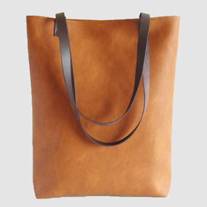 Sac à main fourre-tout en cuir élégant pour femmes personnalisé avec fermeture à glissière à deux poignées - Product Image 6