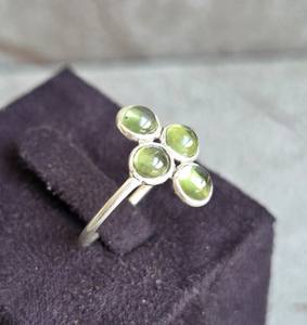 Bijoux ethniques fabriqués à la main pierres précieuses bague Prehnite Offre Spéciale femmes bijoux cadeau personnalisé fête argent 925 bande OEM - Product Image 3