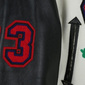 OEM Haute Qualité Chenille Broderie Hommes Collège Personnalisé Baseball Bomber Letterman Crop Applique Jersey Boxy Fit Hiver Stand - Product Image 4