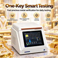 Machine de test de pureté de l'or pour la vérification des métaux précieux des bijoux avec analyse d'éléments par XRF et système informatique intégré
