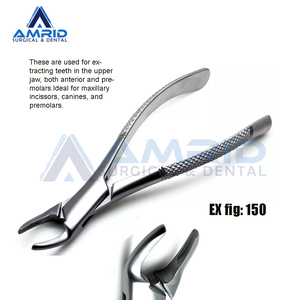 Instrumentos quirúrgicos dentales fórceps de acero para extracción de dientes premolares superiores equipos dentales CE - Product Image 4