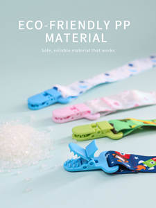 Attache-sucette en crochet en gros, attache-tétine en tissu personnalisable, accessoires pour attache-sucette en crochet - Product Image 2