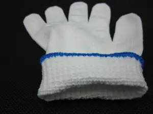 綿手袋安全手袋機械ニット自然保護カスタム