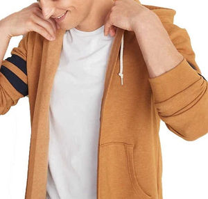 Hiver vente en gros 100% haute qualité Logo personnalisé homme Hoodi léger meilleur design hommes fermeture éclair Hoodi pour homme en différentes couleurs - Product Image 4