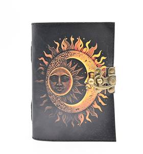 Acheter Journal intime en cuir avec laiton antique C-Lock Deckle Bord Papier Cuir Imprimé Journal intime - Product Image 2