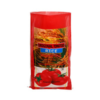 Sac tissé en PP personnalisé avec logo pour raphia, céréales, maïs, soja, arachides, sel, sucre, aliments pour animaux, riz, blé, farine