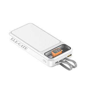 Power Bank Portatile 10000mAh 22.5W PD Ricarica Rapida Schermo Trasparente Logo OEM Ingresso AC Realizzato in Plastica con Batteria Li-Polymer - Product Image 3