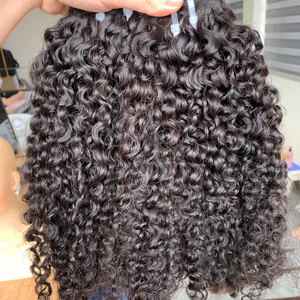 Vietnamesehairluxury 100% cheveux bouclés eurasiens non transformés 100% cheveux Remy avec style Jerry Curl du Vietnam - Product Image 1